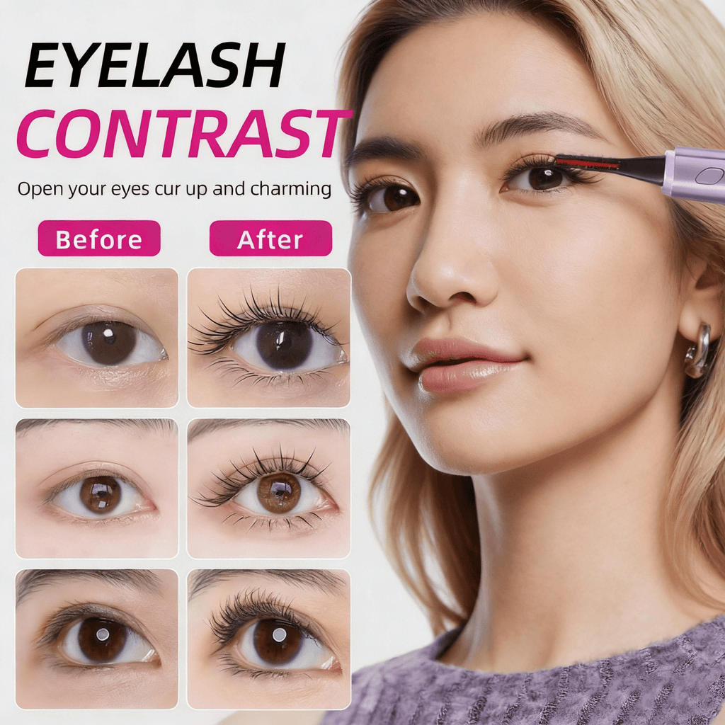 Heated Eyelash Curler Portable Electric LED Display 4 Temperature Rechargeable Long Lasting Curling Portable Makeup Tool for Women