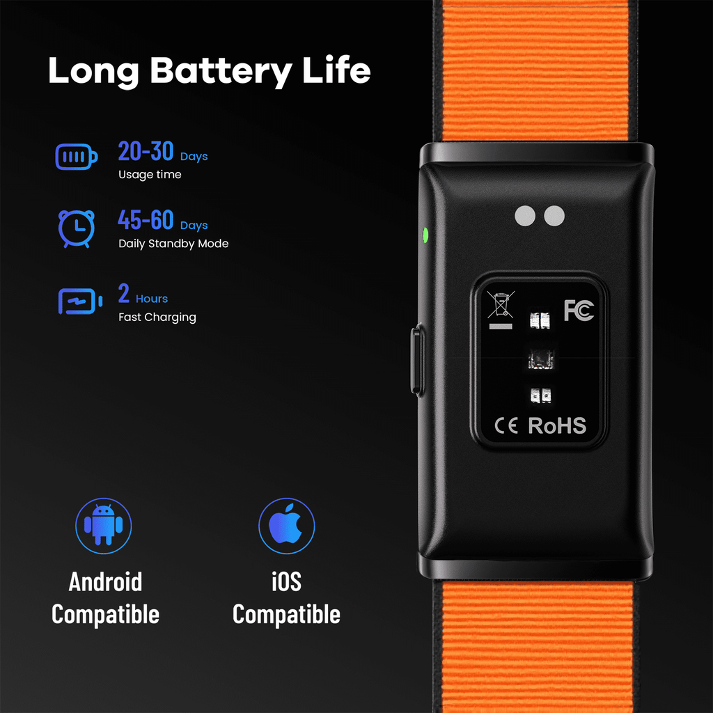 Smart Fitness Band, Lightweight Activity Tracker with Soft Nylon Strap, 120+ Sport Modes, Step Counter, Calorie & Active Time Tracking, Message Reminder, IP68 Water-Resistant, Android iOS Compatible