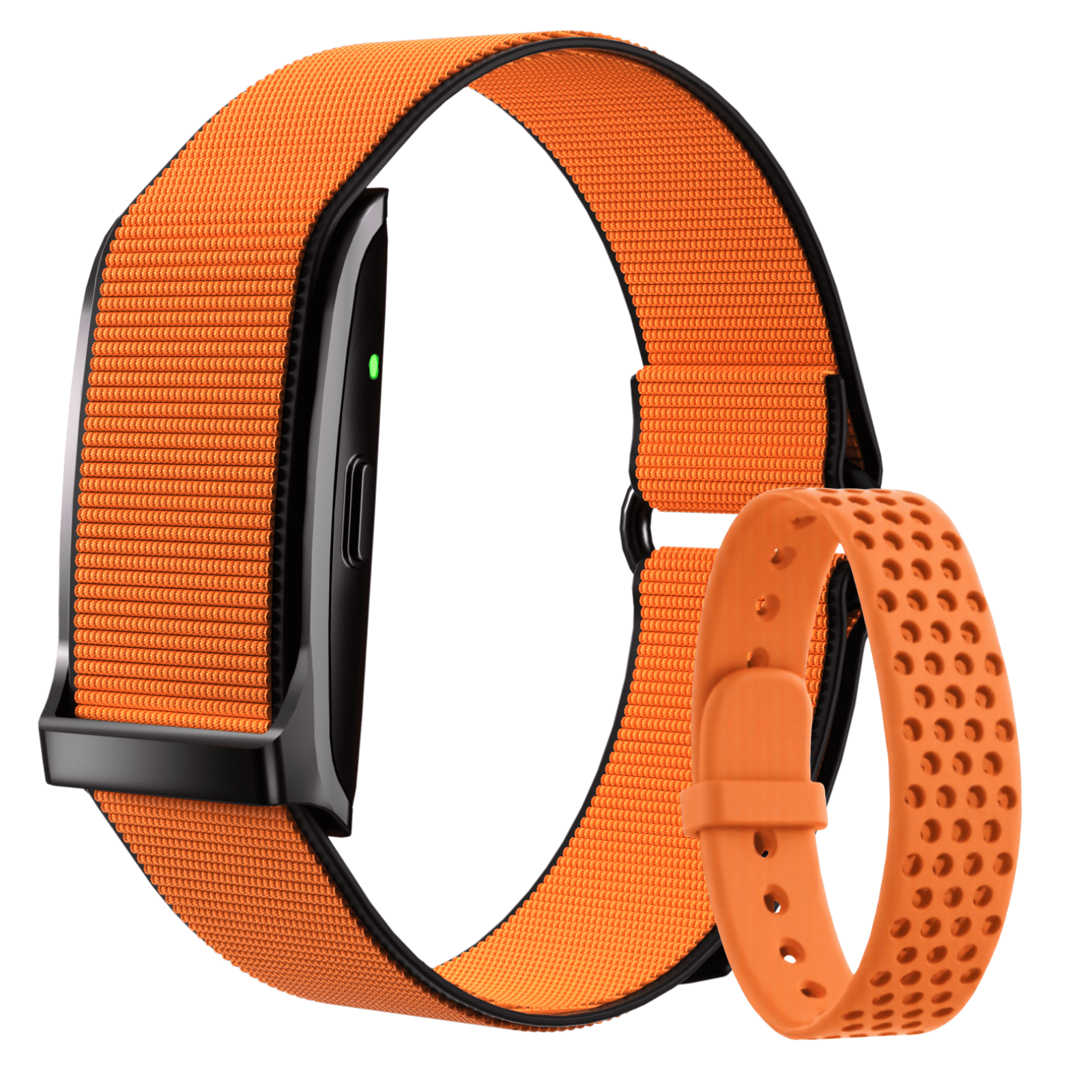 Smart Fitness Band, Lightweight Activity Tracker with Soft Nylon Strap, 120+ Sport Modes, Step Counter, Calorie & Active Time Tracking, Message Reminder, IP68 Water-Resistant, Android iOS Compatible