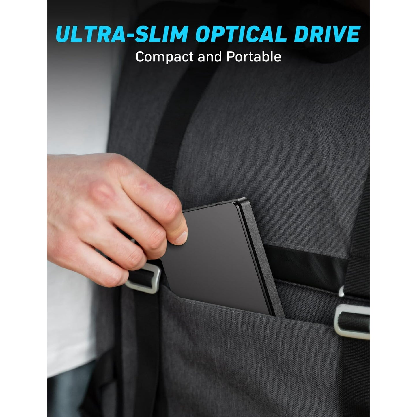 External CD/DVD Drive for Laptop,CD Burner Clamshell Portable Reader Writer Optical Disk Drive, DVD Player for Laptop +/-RW USB 3.0,External DVD Drive for PC Windows Linux Mac